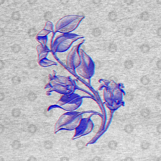 Vintage Floral 3D Style Illustration by DankFutura